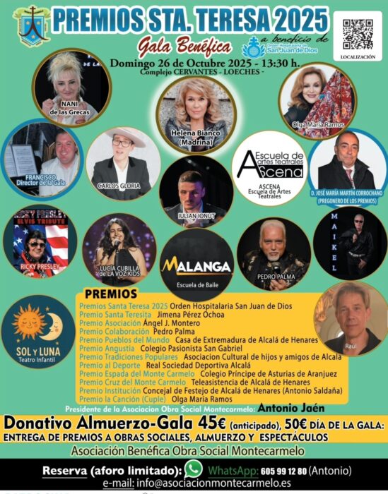 Helena Bianco, Madrina de los Premios Santa Teresa 2025