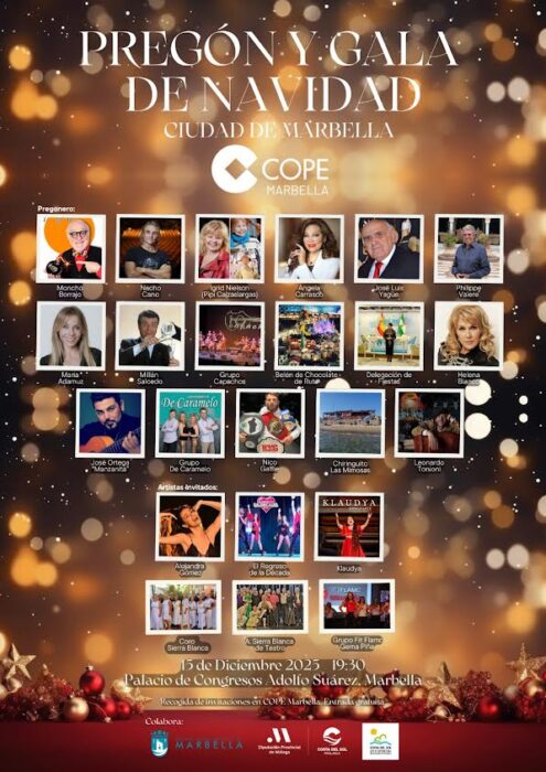 ✨ Helena Bianco deslumbra en la Gran Gala de Navidad de COPE Marbella junto a grandes amigos